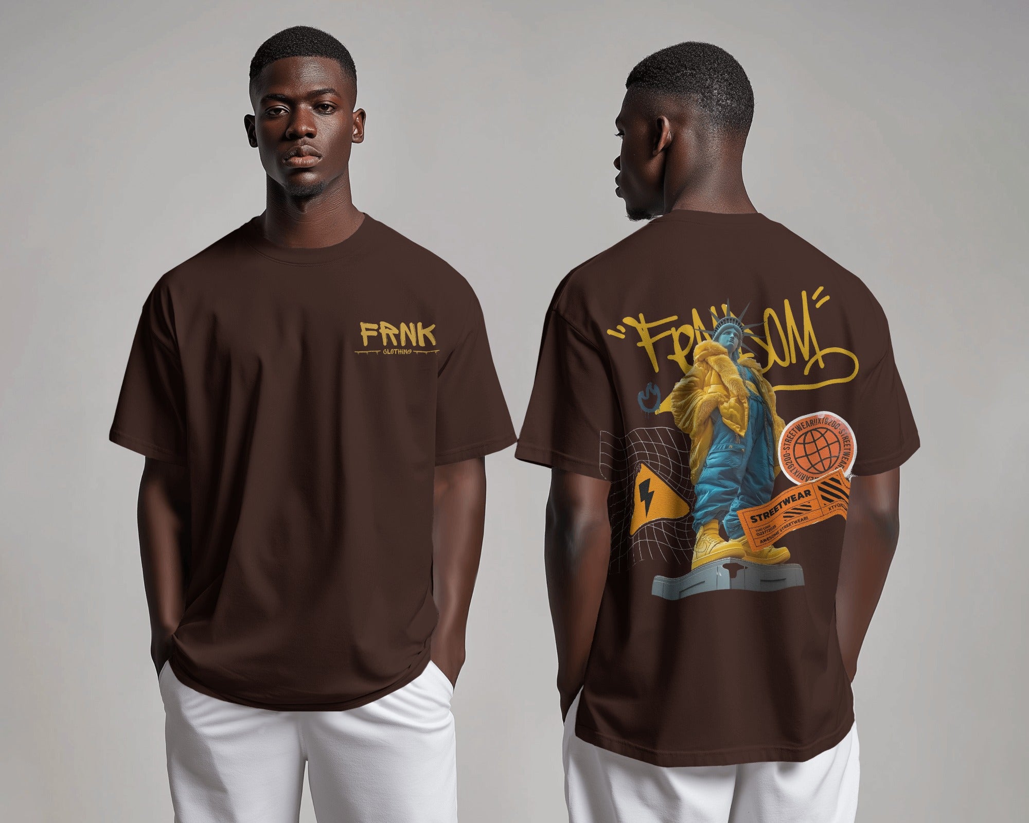 FRNK Oversized Unisex Graphic T-Shirt  - The Empire