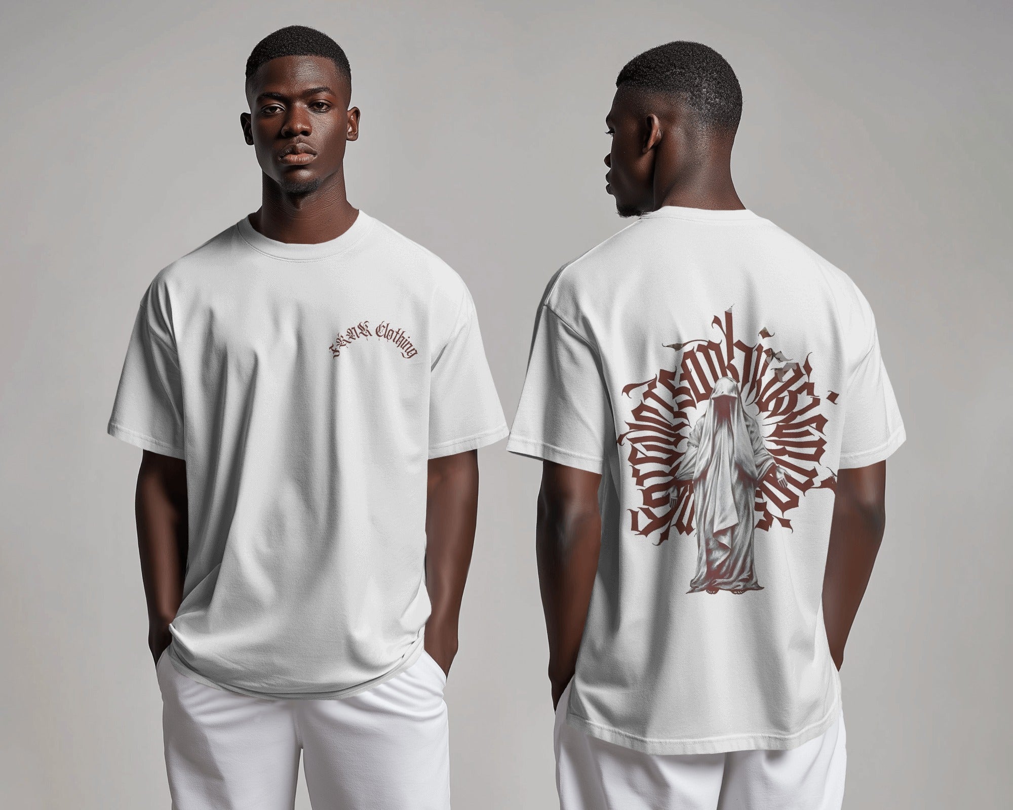 FRNK Oversized Unisex Graphic T-Shirt  - The Saint