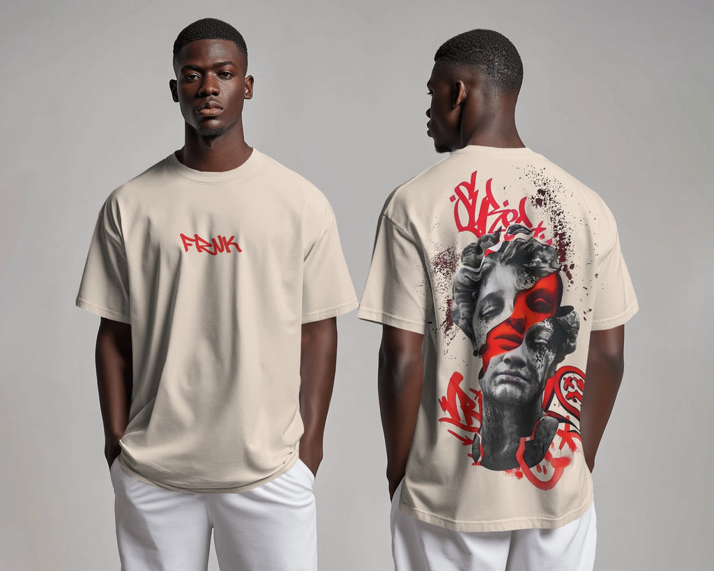 FRNK Oversized Unisex Graphic T-Shirt  - The Rebel Art