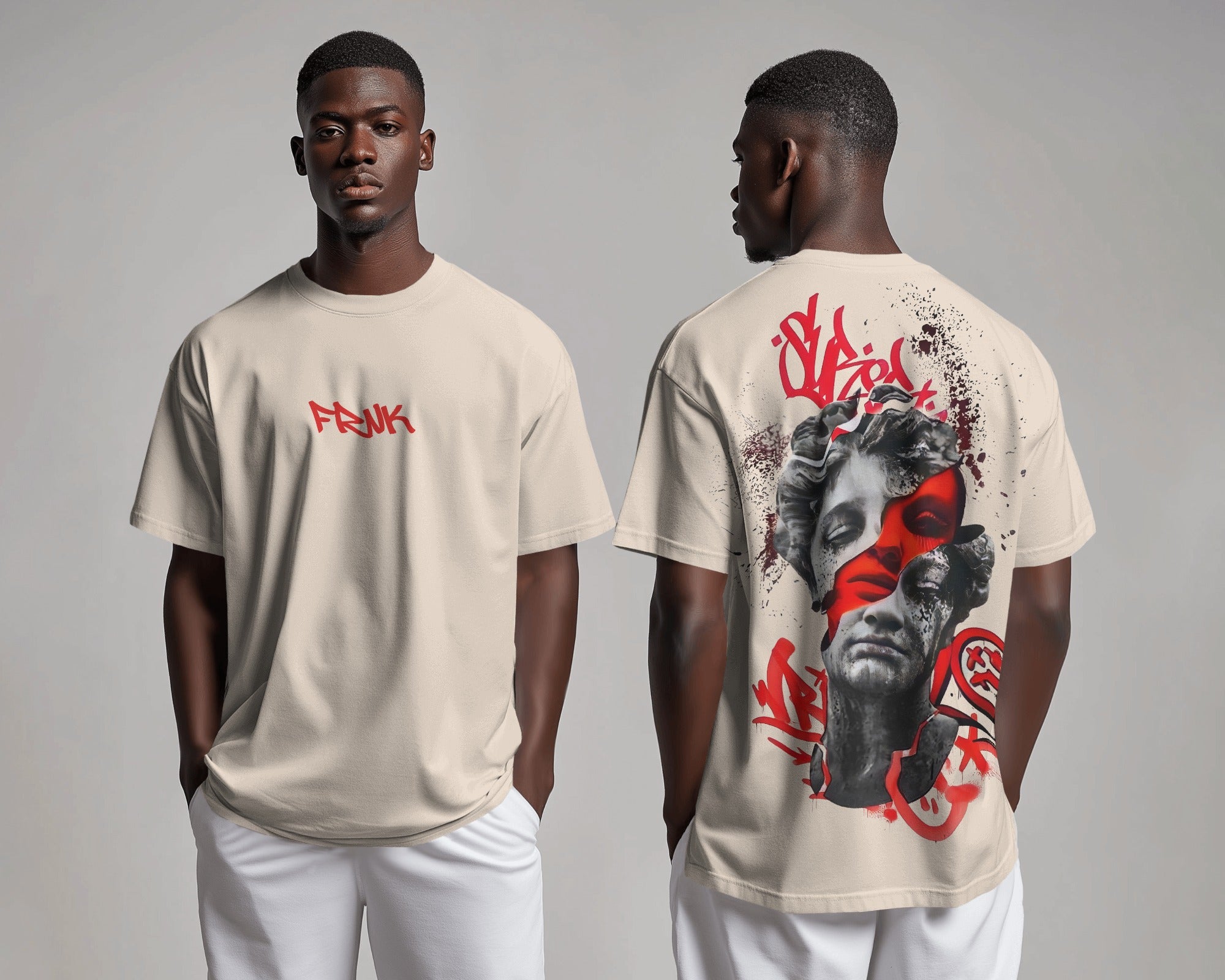 FRNK Oversized Unisex Graphic T-Shirt  - The Rebel Art